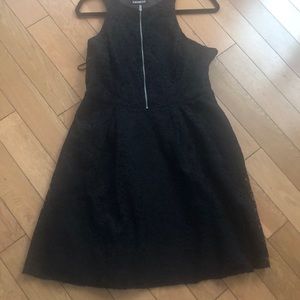 Express black lace dress